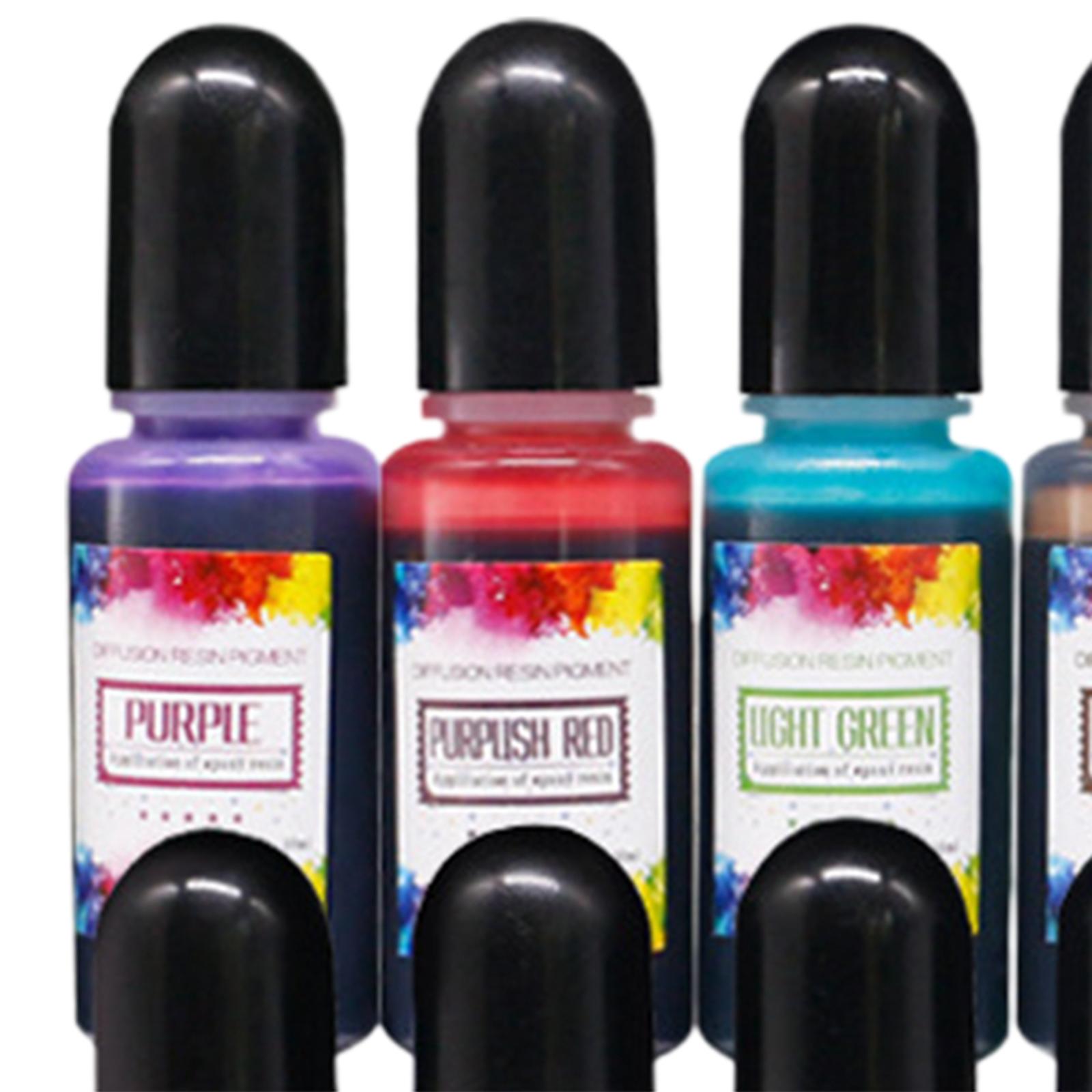 Resin Dye Alcohol - 24 Adet Alkol Mürekkepleri Epoksi Reçine