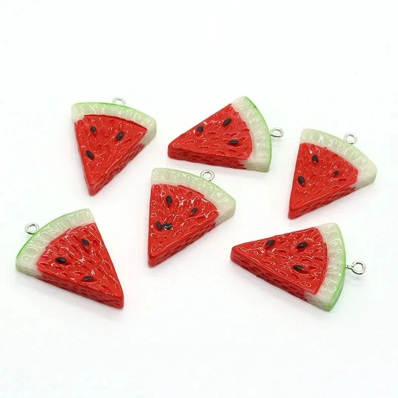 Resin Crafts Diy - 10 adet çift taraflı üçgen karpuz