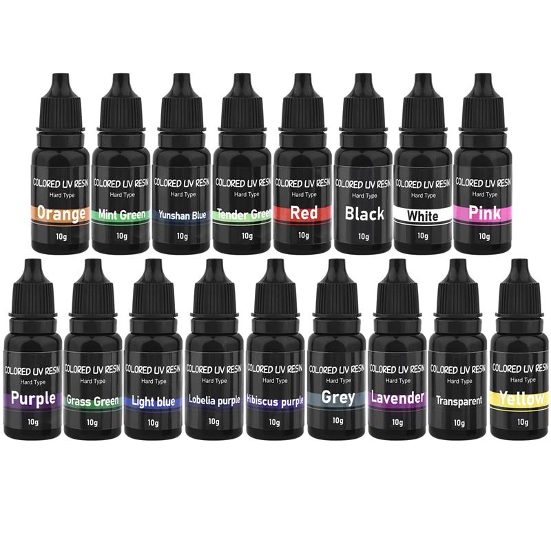 Epoxy Uv Resin Kit - 10g Renkli UV Reçine Tutkal Ultraviyole