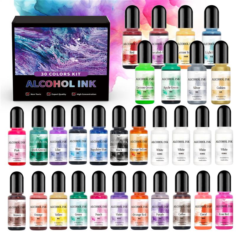 Resin Dye Alcohol - 1 takım Sanat Mürekkep Alkol Epoksi
