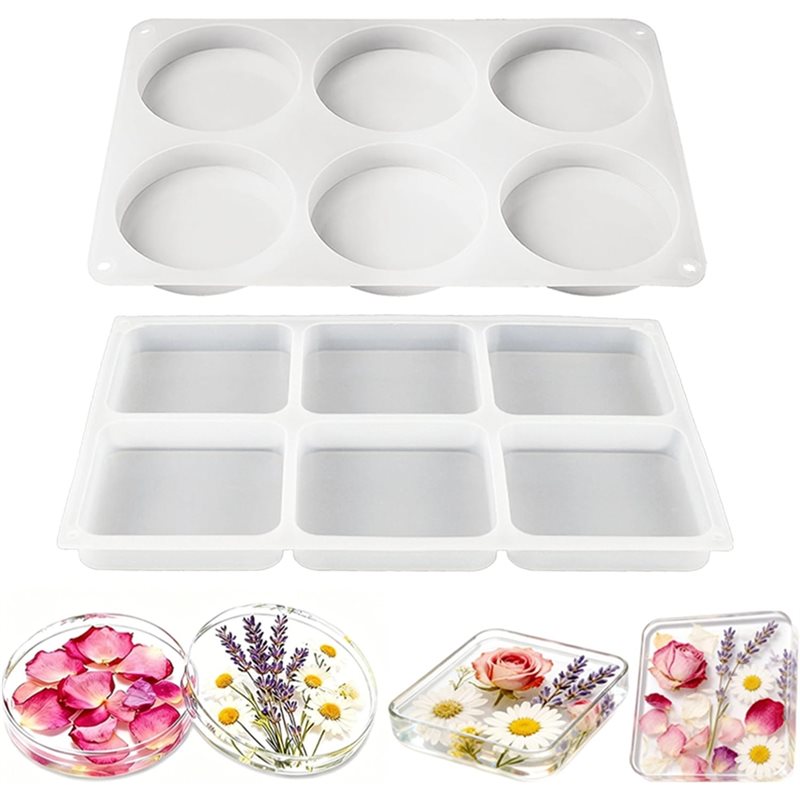Coaster Mold Round - A25I-12-Cavity Ekstra Derin Bardak Altlığı Reçine