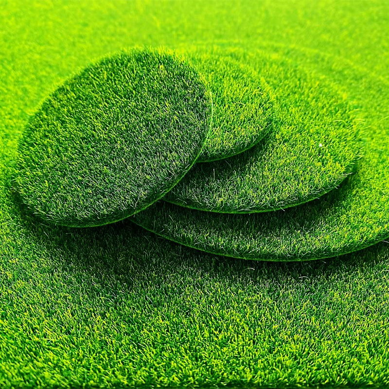 Terrarium Moss Art - 5/10 adet yuvarlak yapay yosun sahte