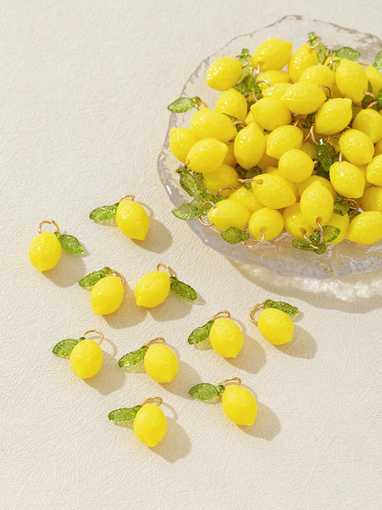 Resin Craft Supplies - 10 adet 3D limon reçine takılar