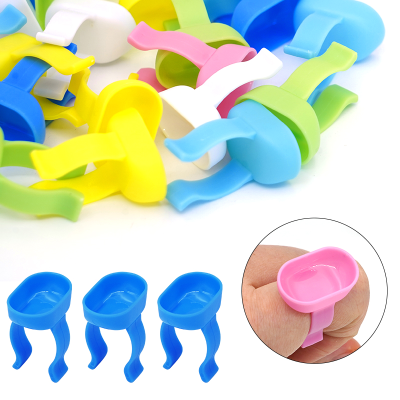 Mixing Cup Silicone - 20 adet Diş Karıştırma Parmak Yüzük