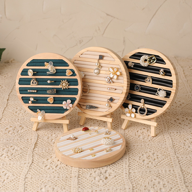 Wood Ring Blank - Ahşap Yuvarlak Şekil Takı Tepsisi Yüzük