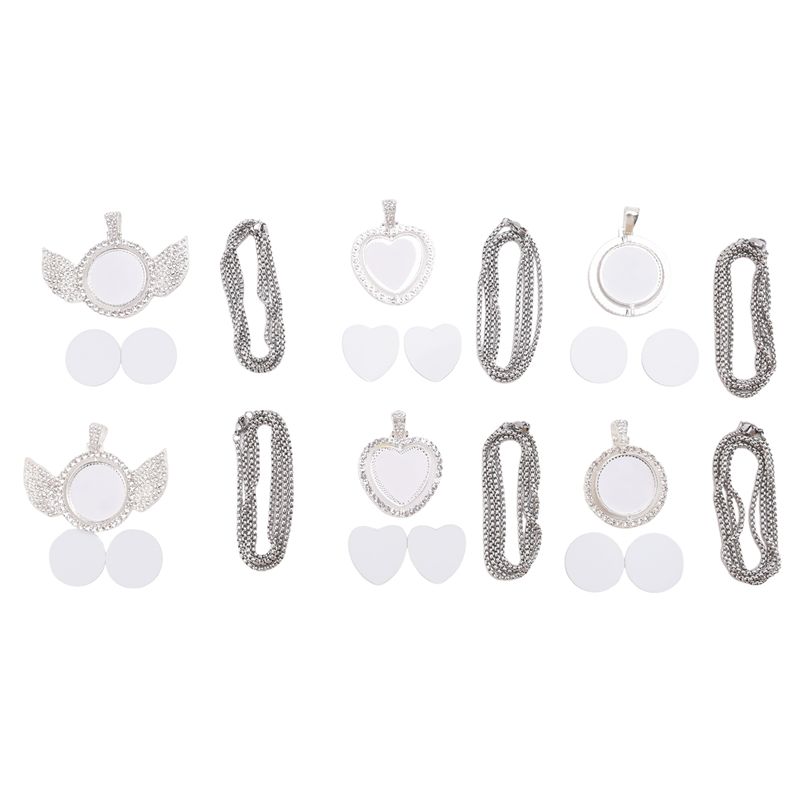 Bezels Set Pendant - Stok Miktarı 24 Adet Süblimasyonlu Yapay
