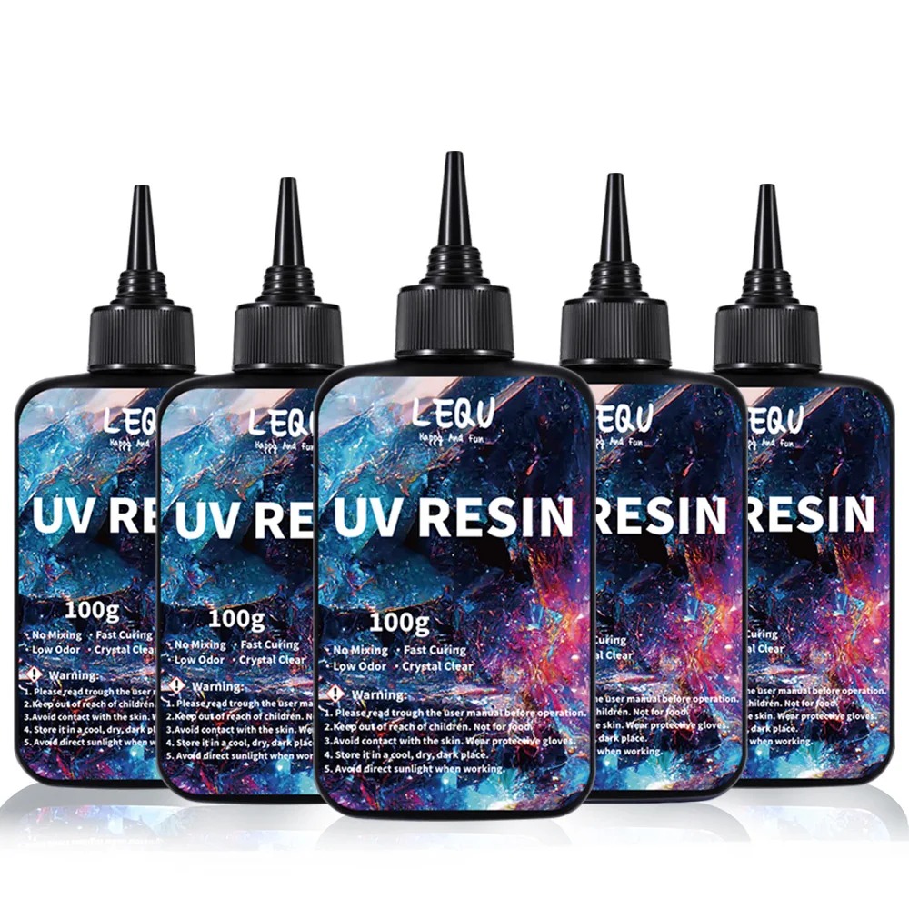 Epoxy Uv Resin Kit - 100g UV reçine şeffaf sert geliştirilmiş