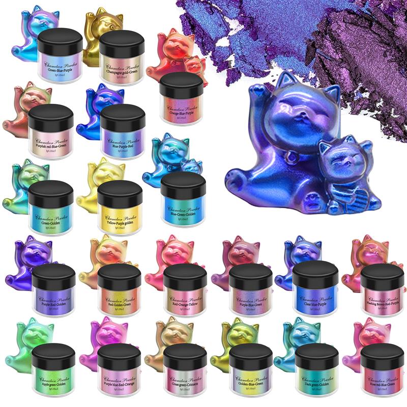 Resin Pigment Set - 3g ayna chamemunlar reçine Pigment Glitter