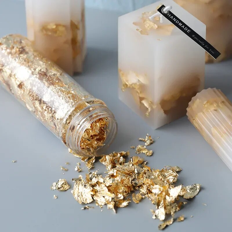 Gold Foil Flakes - 2g/1g metalik folyo Flakes altın folyo