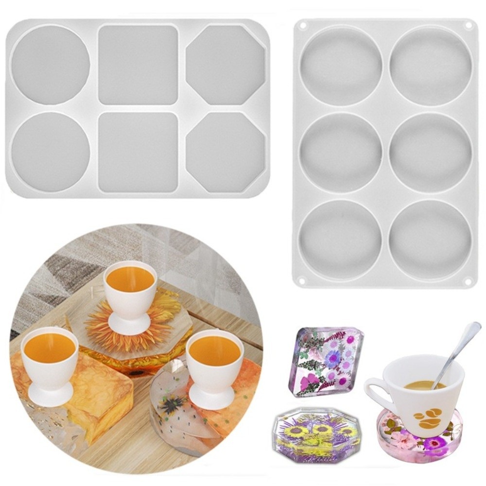 Coaster Mold Round - Kullanımı Kolay Yaratıcı Bardak Altlıkları Silikon