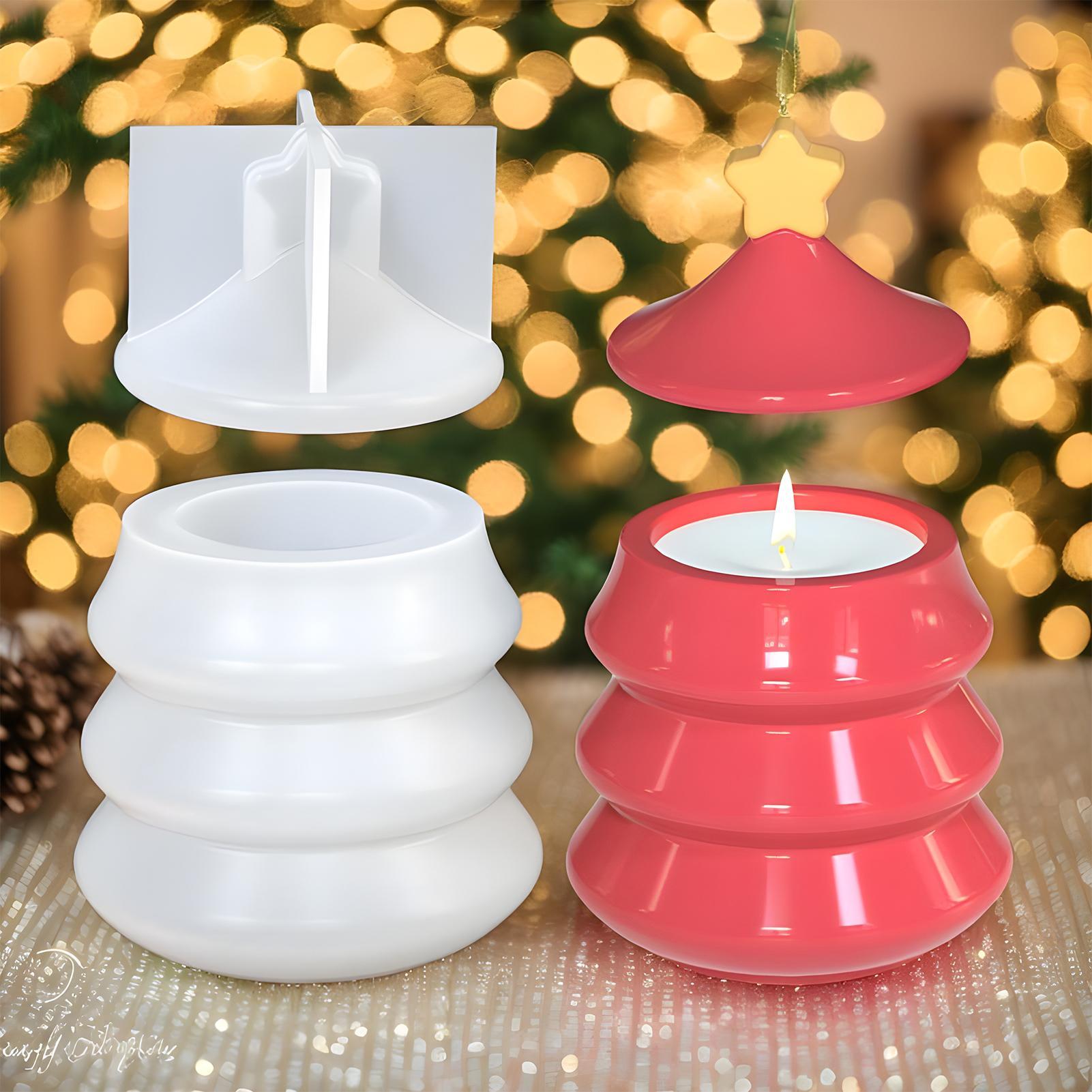 Resin Craft Workshop - Noel Ağacı Kavanoz Kalıbı DIY Silikon