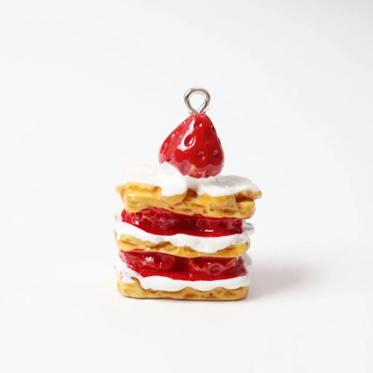 Resin Crafts Diy - 10 adet Mini Simüle Çilekli Kek