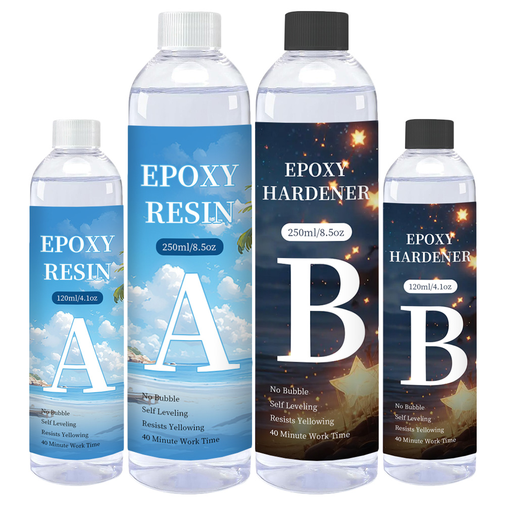 Epoxy Uv Resin Kit - 1:1 Oranı Yüksek Şeffaflık Epoksi Reçine