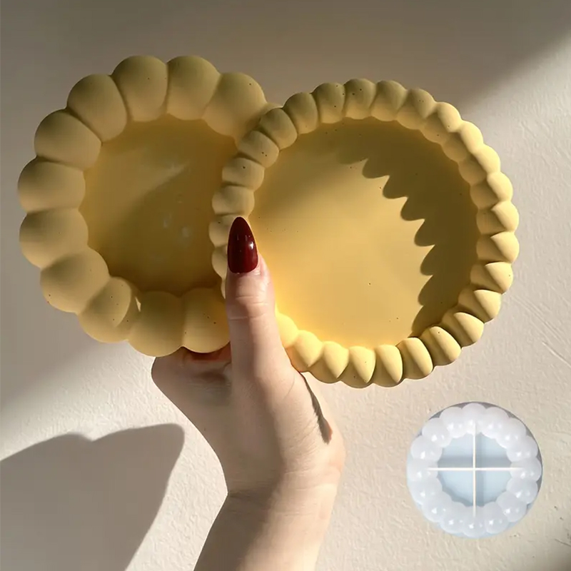 Coaster Mold Round - Diy Yuvarlak Kabarcık Tepsi Coaster silikon