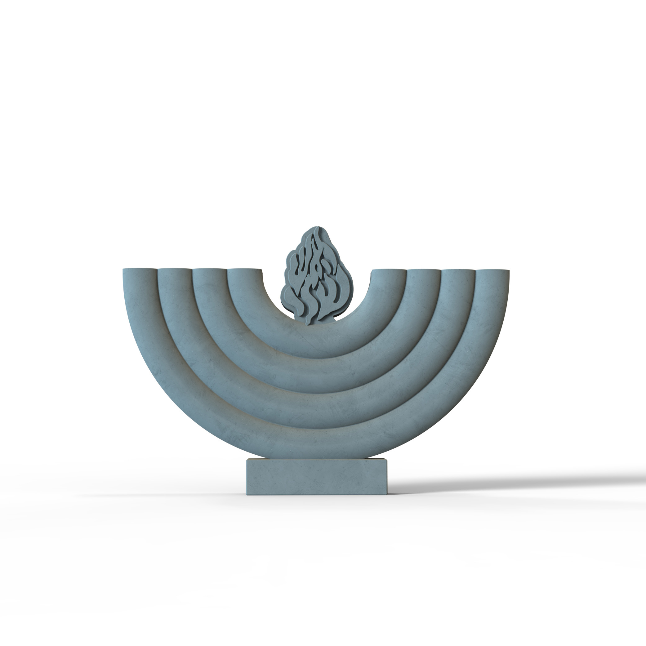 Serving Tray Mold - El Yapımı Beton Hanuka Menorah için