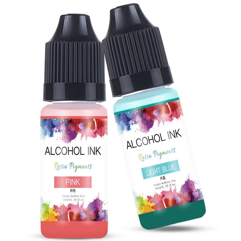 10ml/şişe 22 renk alkol mürekk - Resin Dye Alcohol incelemesi ve fiyatı