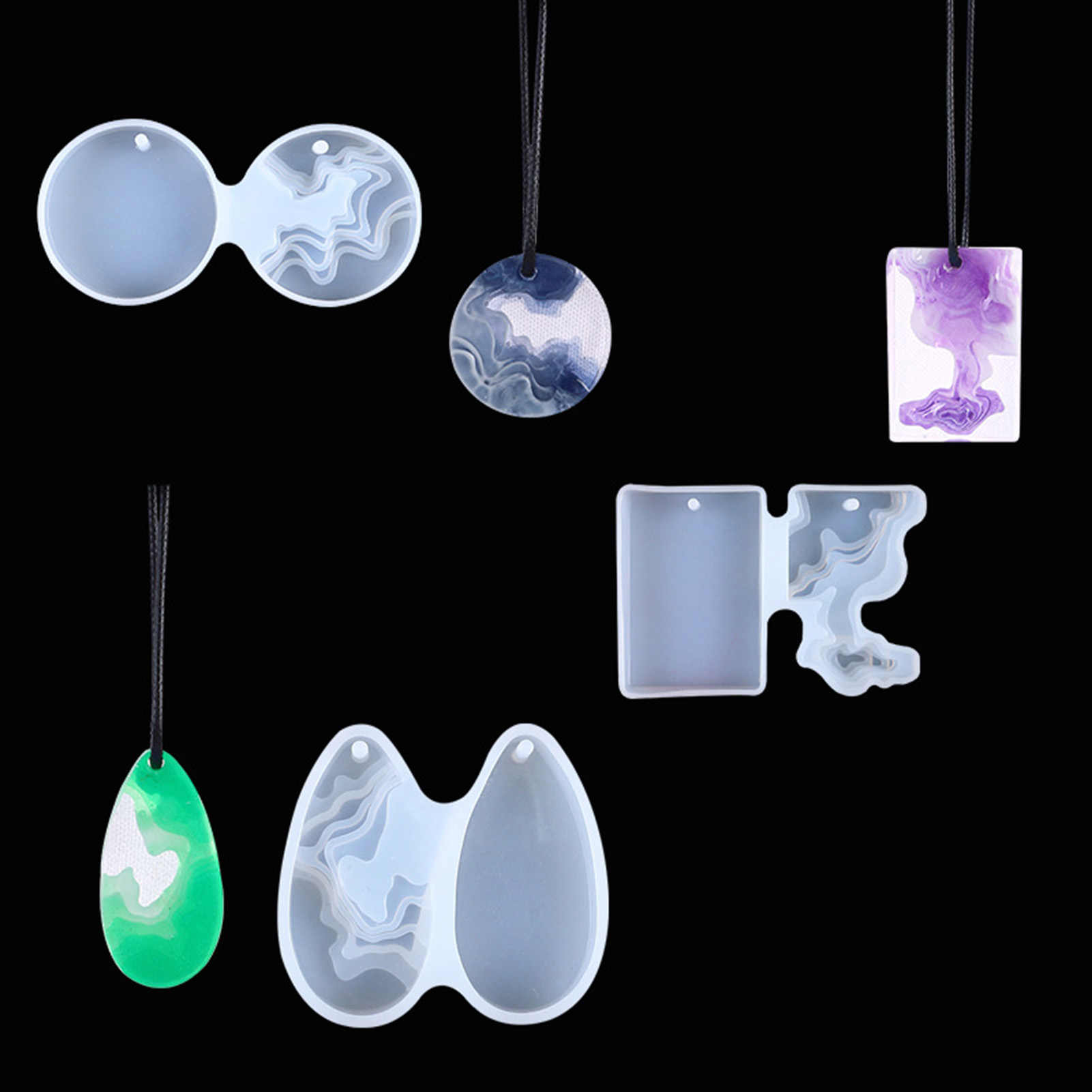 3 adet DIY Kristal Kalıp Seti  - Geode Mold Silicone incelemesi ve fiyatı