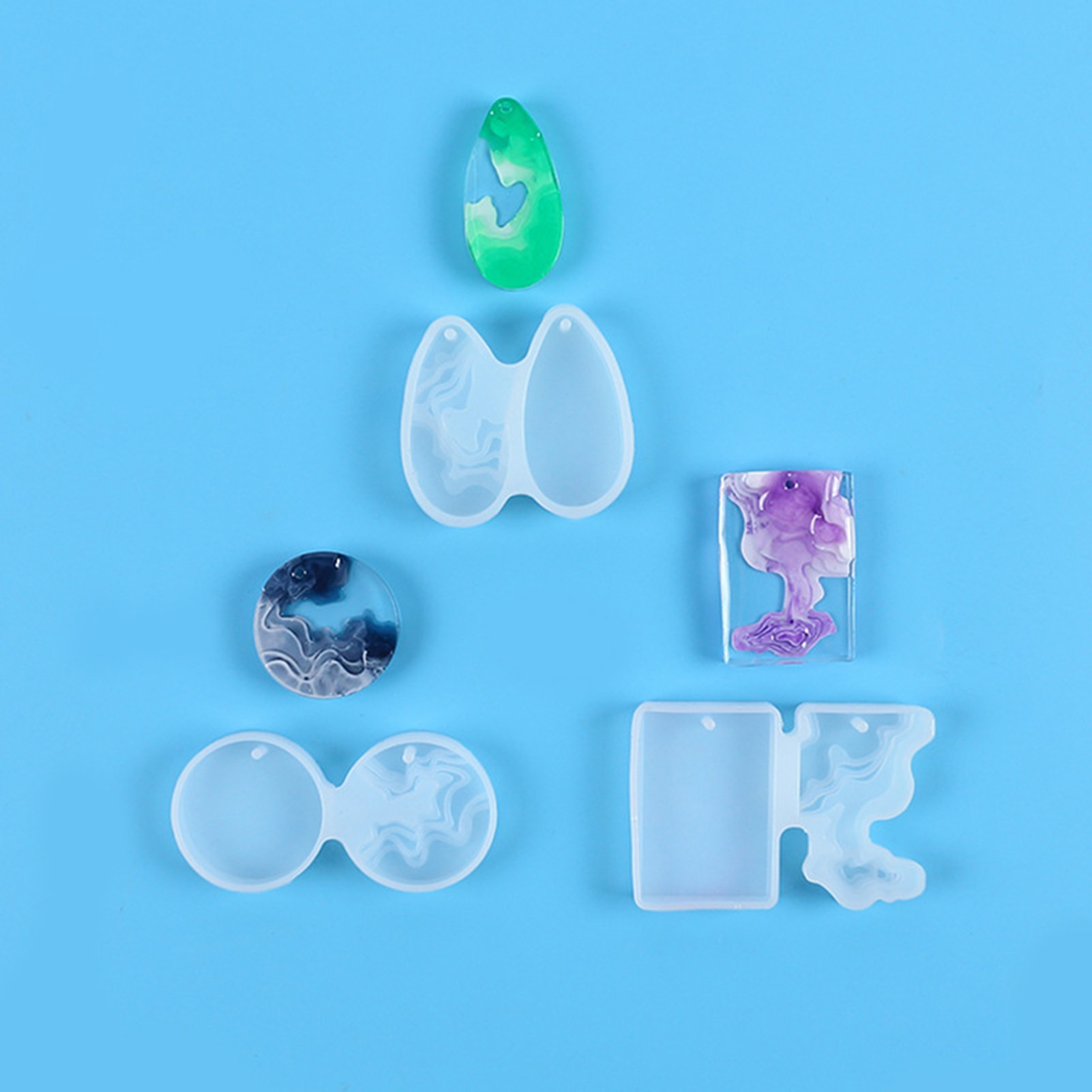 3 adet DIY Kristal Kalıp Seti  - Geode Mold Silicone incelemesi ve fiyatı