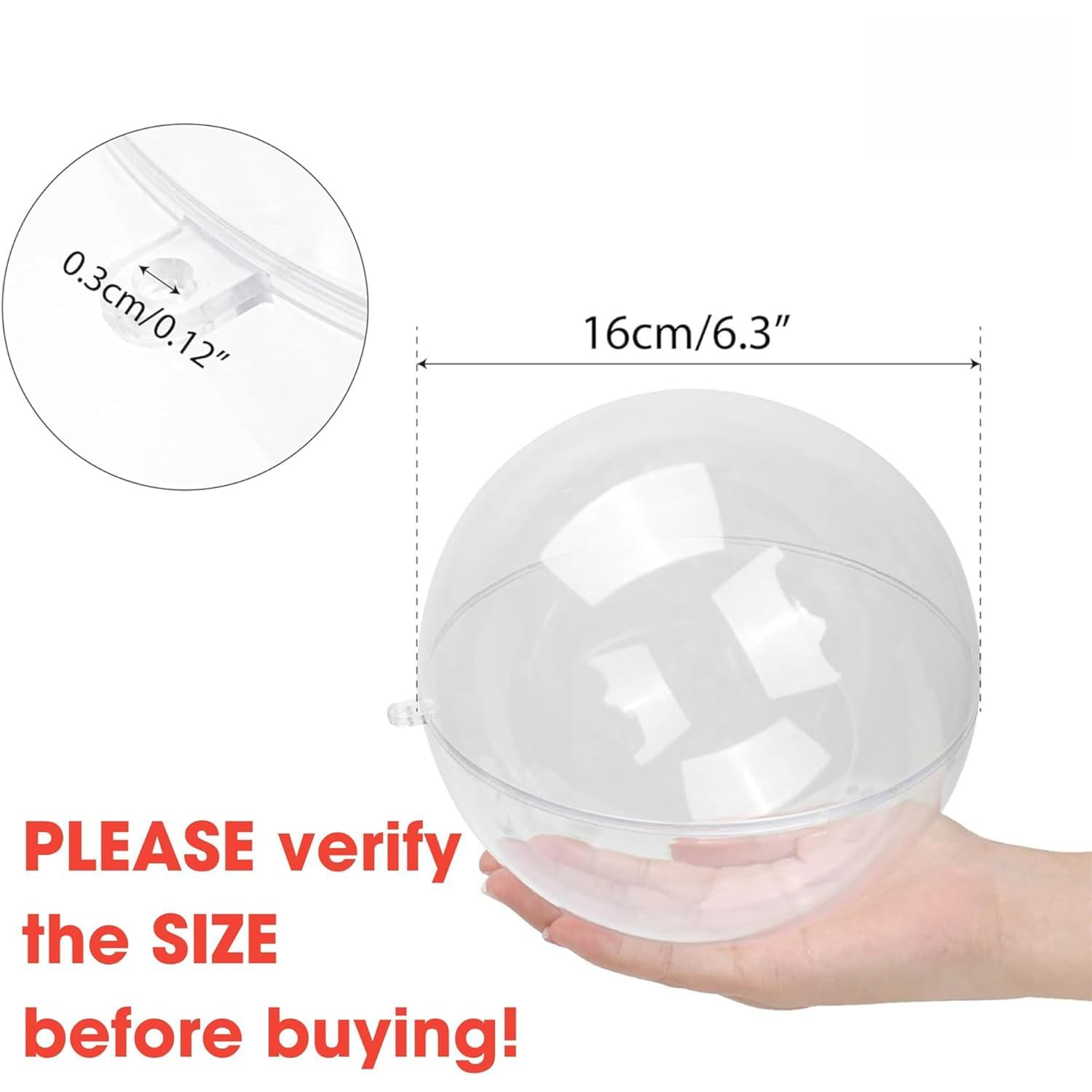 Doldurulabilir Şeffaf Süs Topu - Dome Mold Clear incelemesi ve fiyatı