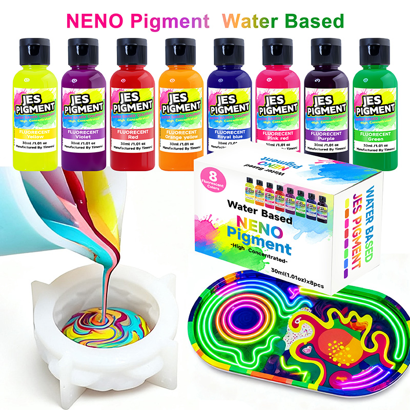 8 renk/set floresan pigment, ş - Resin Pigment Set incelemesi ve fiyatı