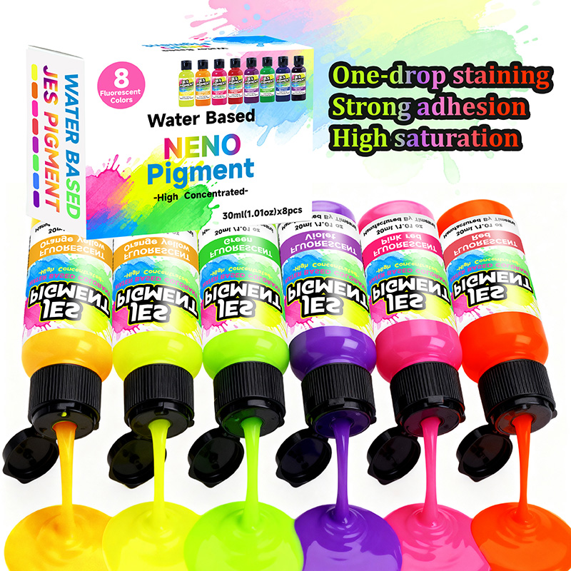 8 renk/set floresan pigment, ş - Resin Pigment Set incelemesi ve fiyatı