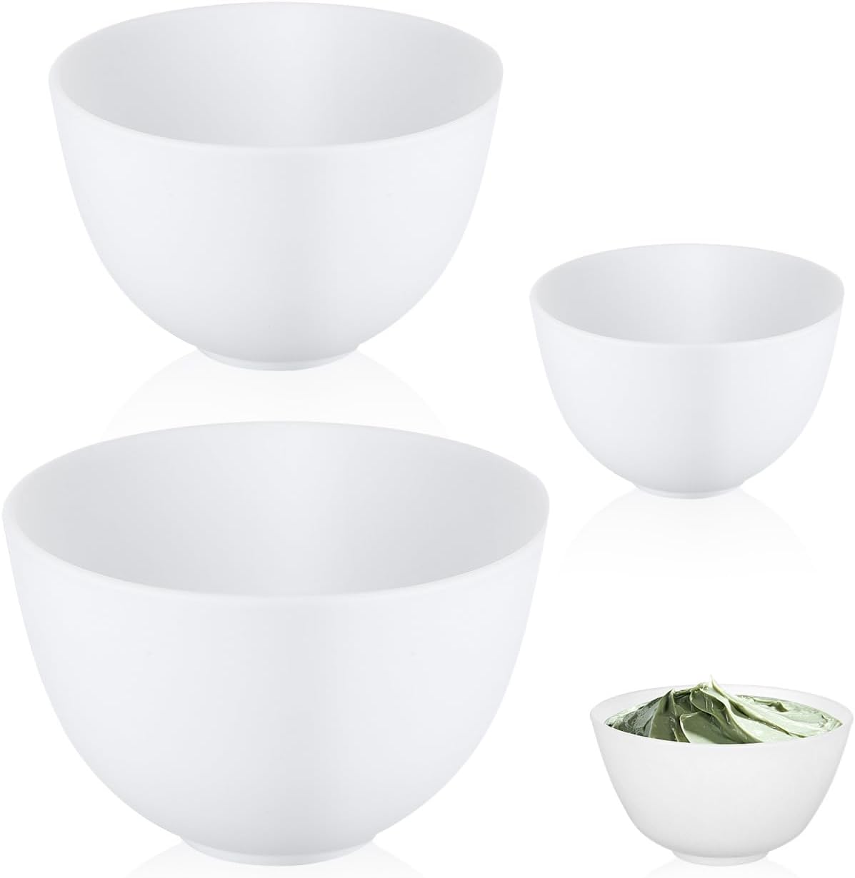 3'lü Silikon Kase Seti Beyaz Y - Mixing Cup Silicone incelemesi ve fiyatı