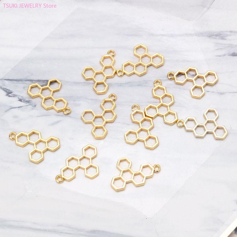 62KE 10x/Set Altın Petek Kolye - Bezels Set Pendant incelemesi ve fiyatı