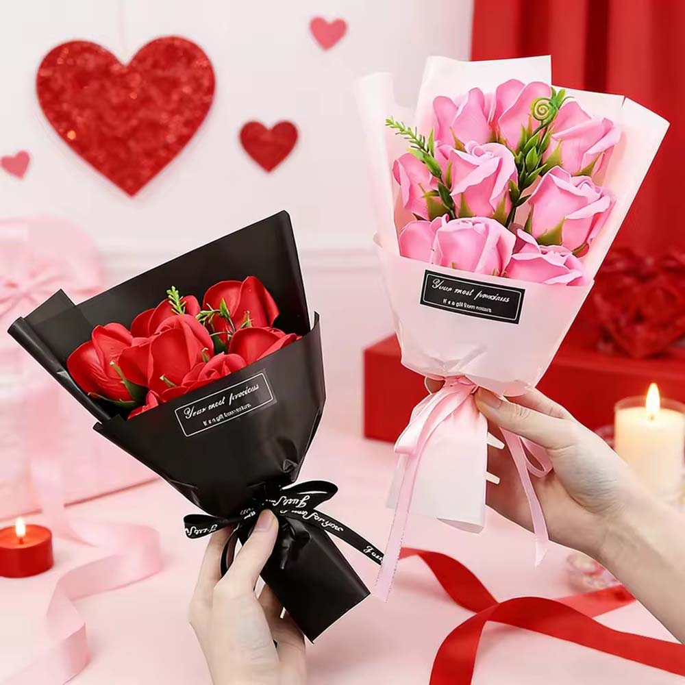 9 kafalı sabun çiçek gül buket - Dried Flower Bulk incelemesi ve fiyatı