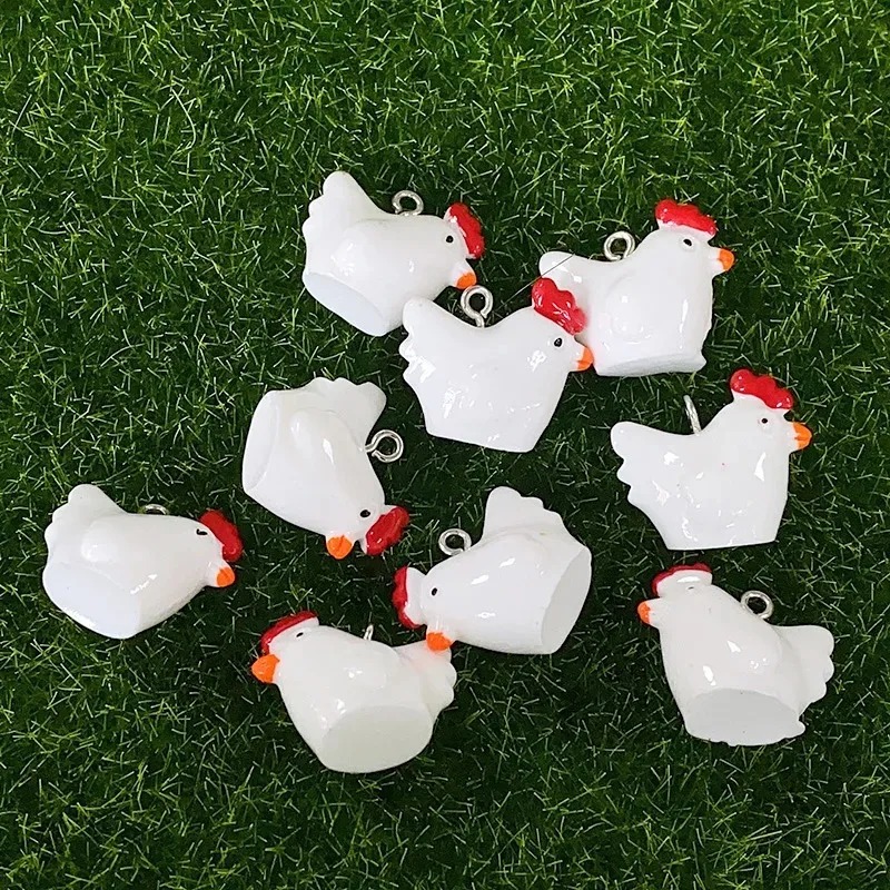 10 adet sevimli Mini 3D tavuk  - Resin Craft Supplies incelemesi ve fiyatı