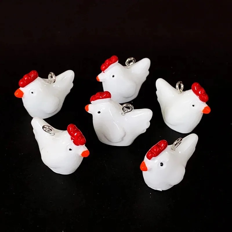 10 adet sevimli Mini 3D tavuk  - Resin Craft Supplies incelemesi ve fiyatı