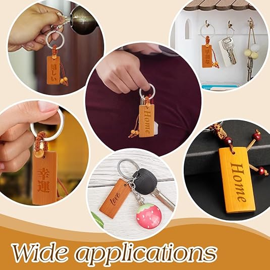 50 adet ahşap etiketler anahta - Wood Ring Blank incelemesi ve fiyatı