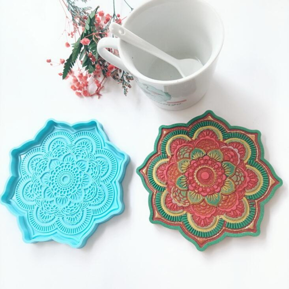 Mandala Coaster silikon kalıp  - Coaster Mold Round incelemesi ve fiyatı