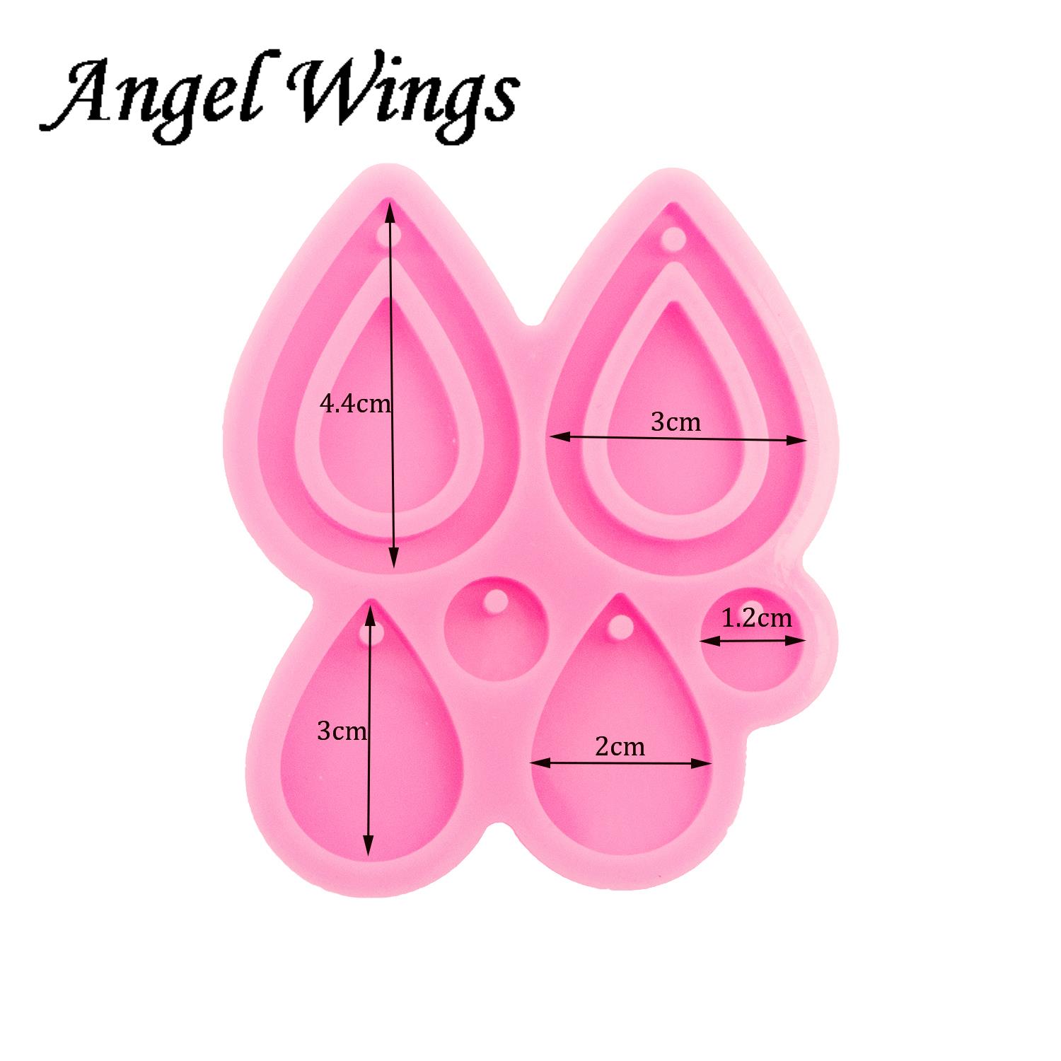 Parlak Tear Drop Hoop küpe sil - Geode Mold Silicone incelemesi ve fiyatı
