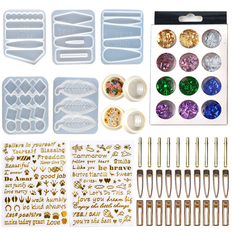 DIY epoksi reçine saç tokası s - Resin Jewelry Kit incelemesi ve fiyatı