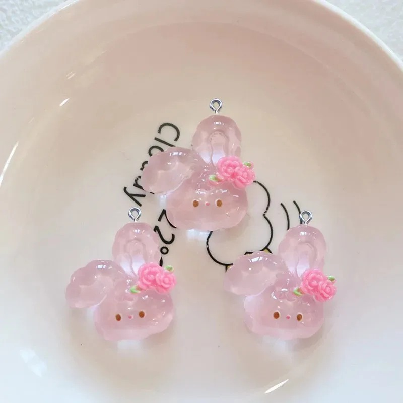 10 adet sevimli kiraz tavşan r - Resin Crafts Diy incelemesi ve fiyatı