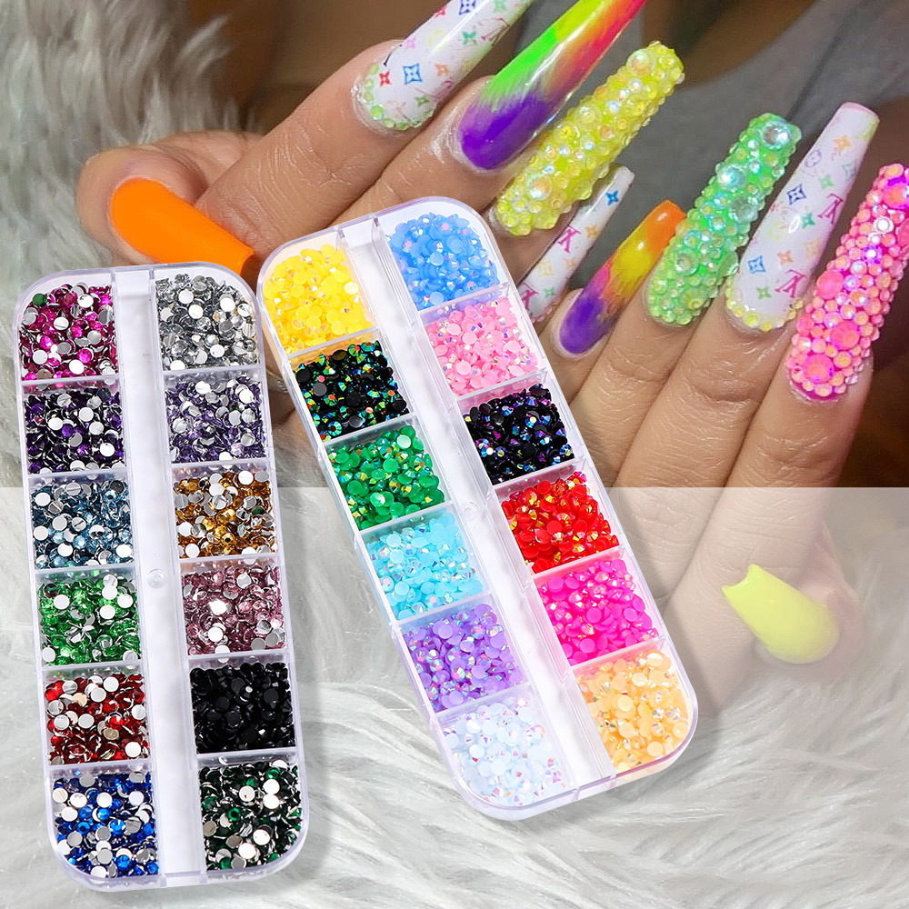 2400 adet 2mm AB Jöle Rhinesto - Resin Glitter Pack incelemesi ve fiyatı