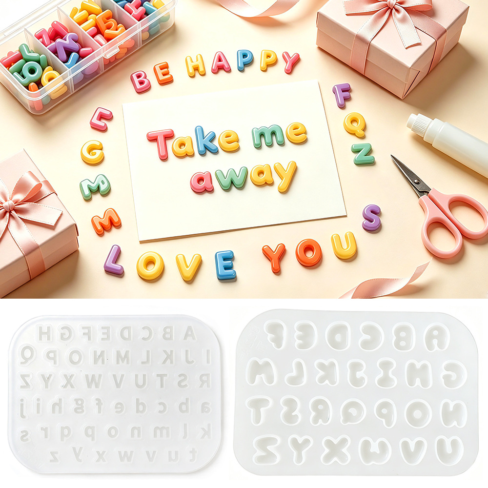 2 adet Mini Mektup silikon kal - Resin Jewelry Kit incelemesi ve fiyatı