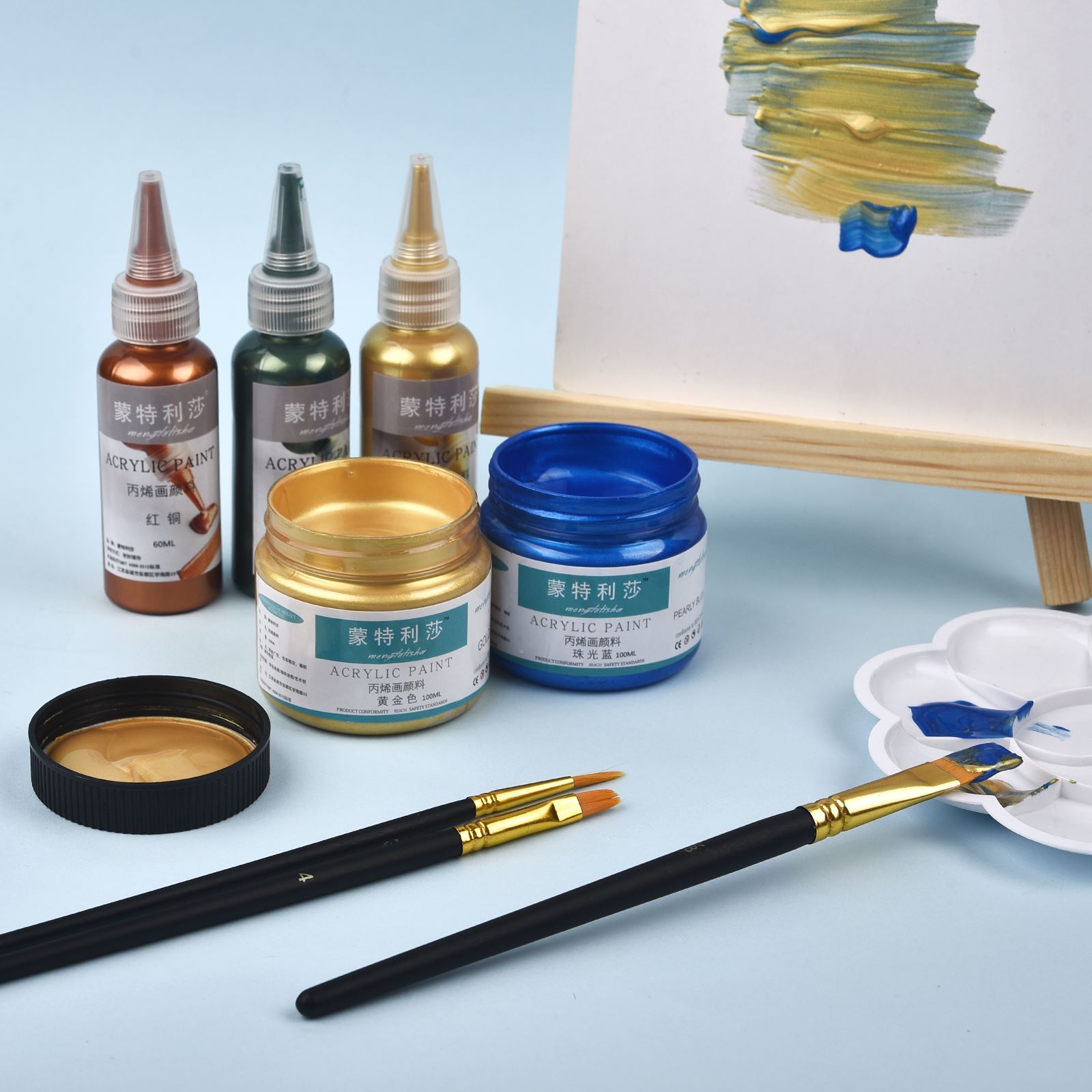 7 renk 60ml/şişe metalik pearl - Resin Pigment Set incelemesi ve fiyatı