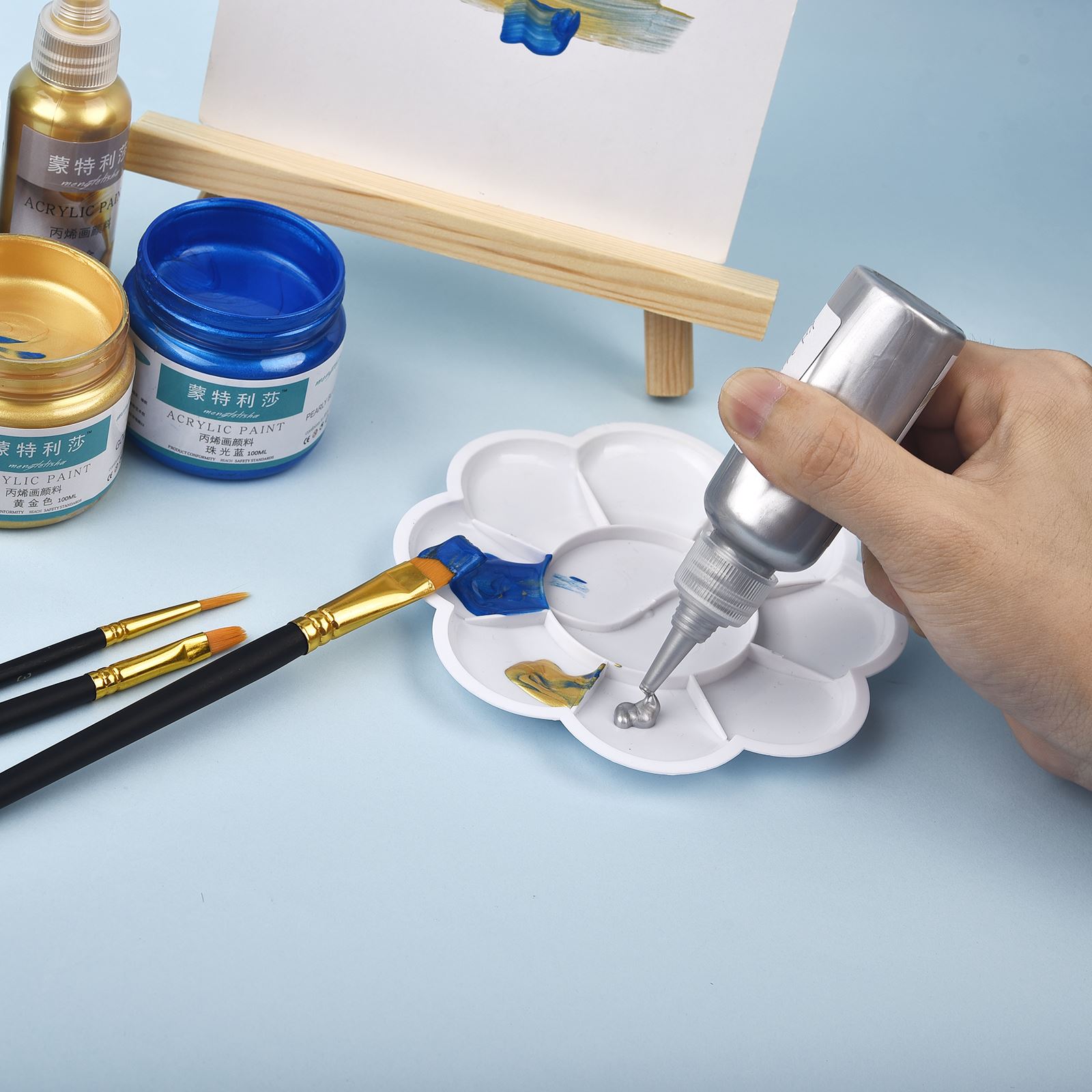 7 renk 60ml/şişe metalik pearl - Resin Pigment Set incelemesi ve fiyatı
