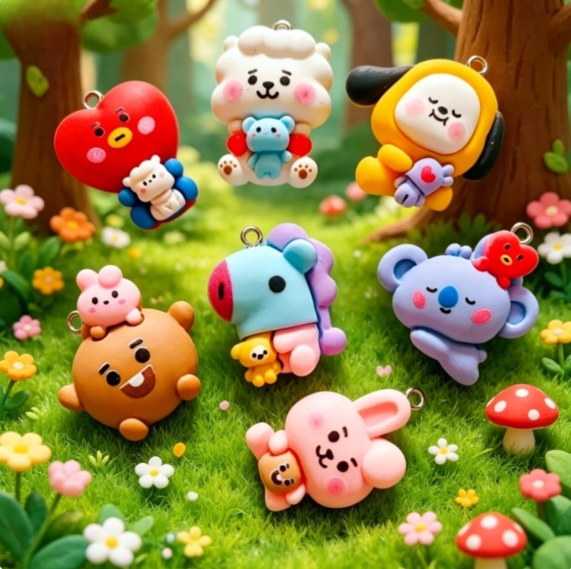 7 adet BT21 Reçine Karikatür F - Crafting Resin incelemesi ve fiyatı