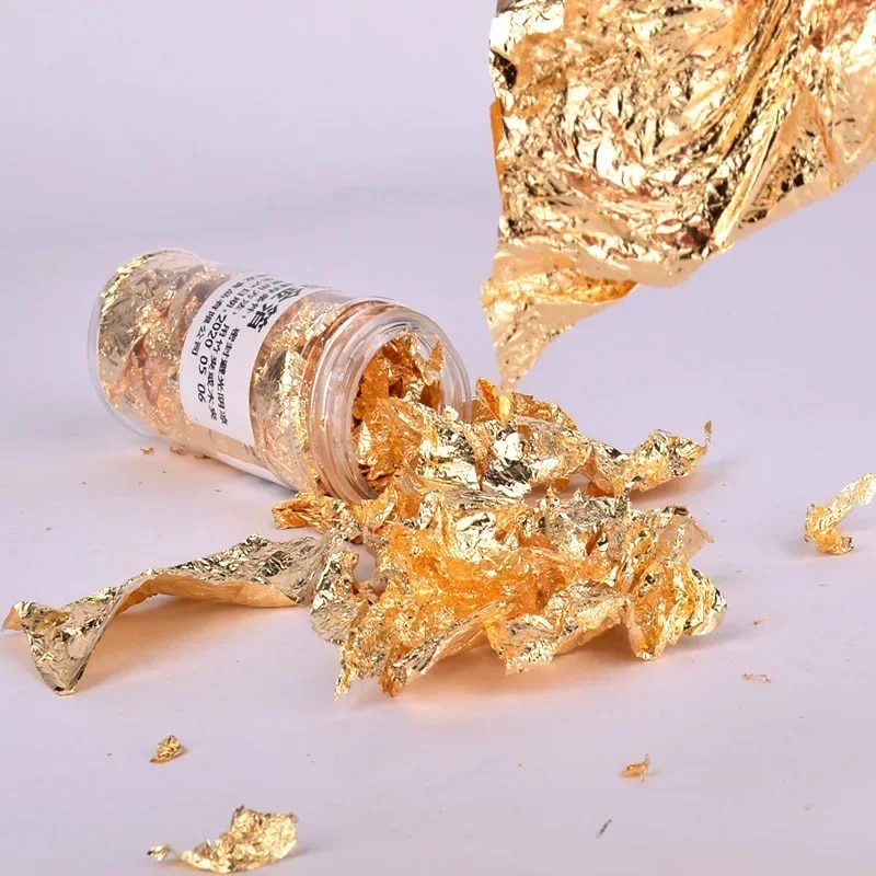 2g/1g metalik folyo Flakes alt - Gold Foil Flakes incelemesi ve fiyatı