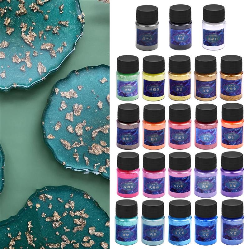 24 renk epoksi reçine boya mik - Resin Pigment Set incelemesi ve fiyatı