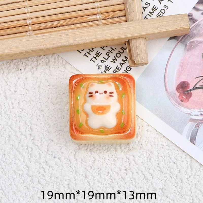 10 adet Kawaii Kedi Tost Ekmeğ - Resin Crafts Diy incelemesi ve fiyatı