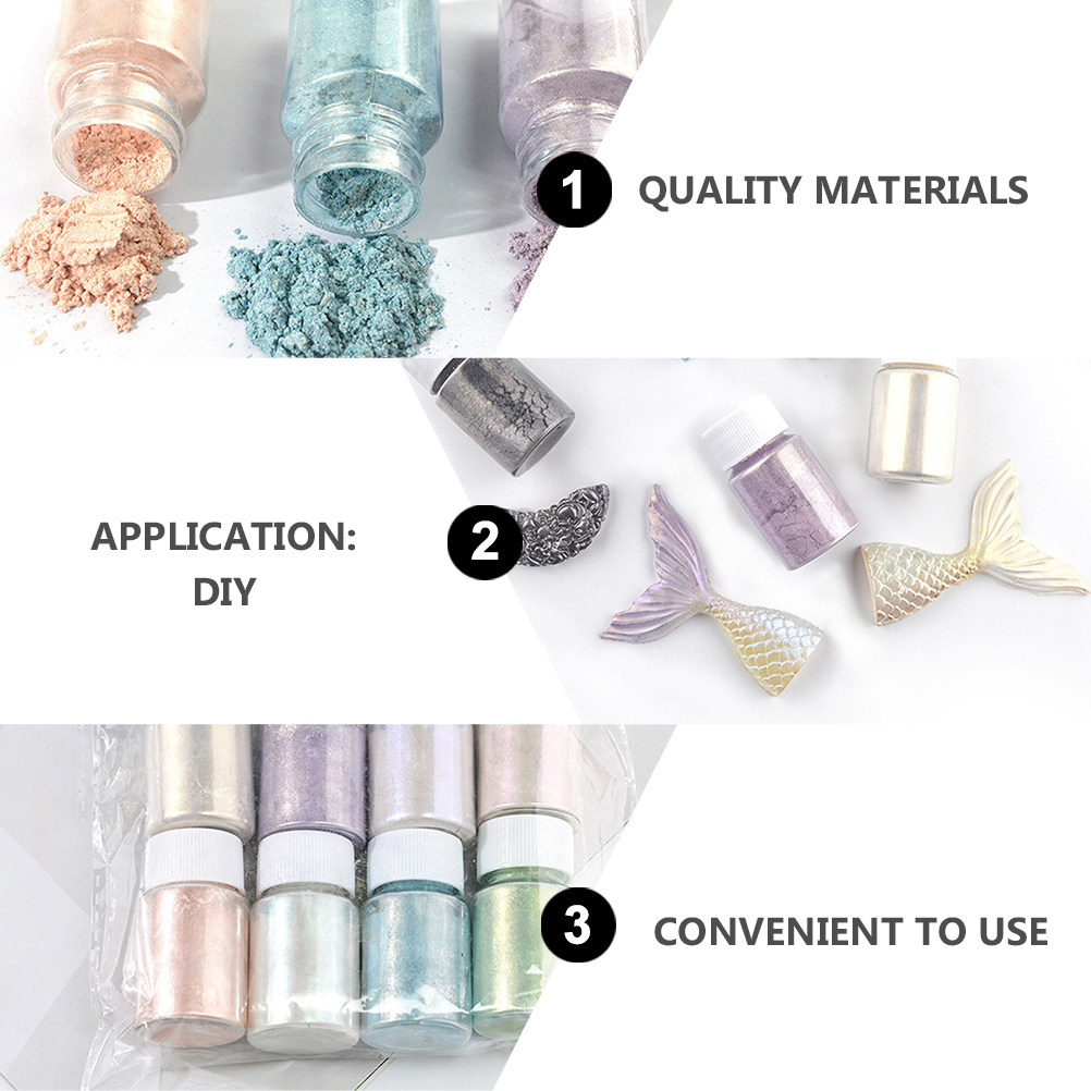9 Parça Zarif Mika Pigment Toz - Resin Pigment Set incelemesi ve fiyatı