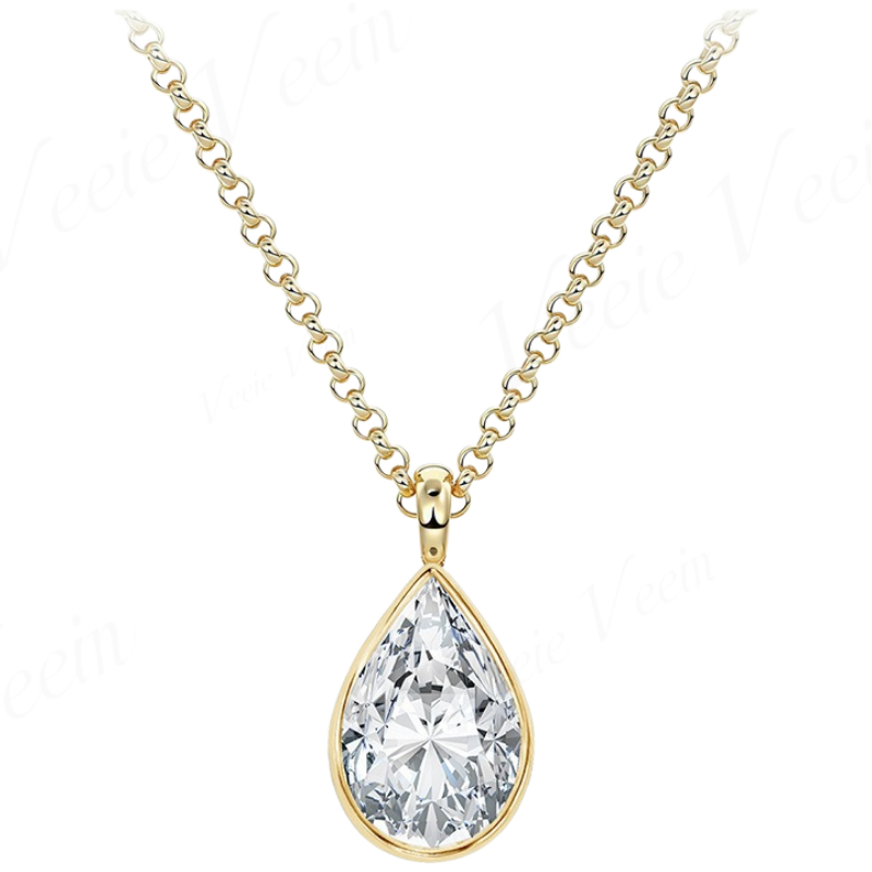 Veeie Veein Jewelry 3 karat Dü - Bezels Set Pendant incelemesi ve fiyatı