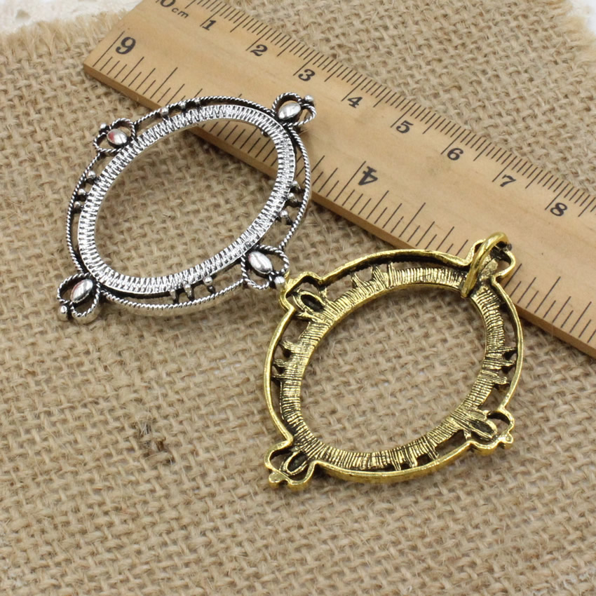Fit 30x40mm Oval Cabochon Anti - Bezels Set Pendant incelemesi ve fiyatı