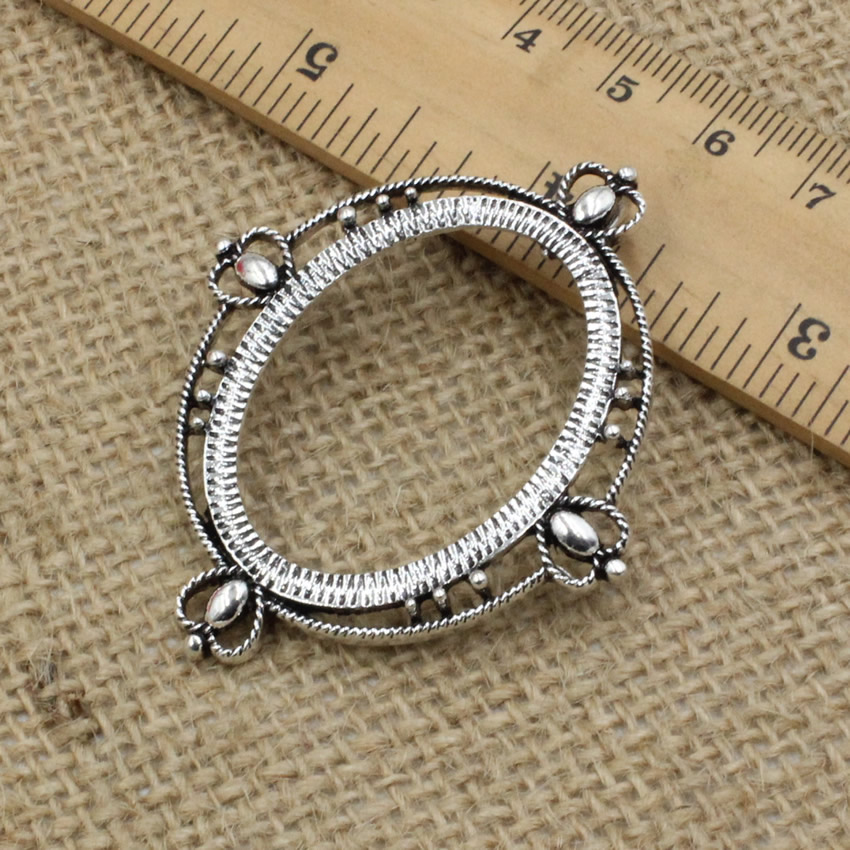 Fit 30x40mm Oval Cabochon Anti - Bezels Set Pendant incelemesi ve fiyatı