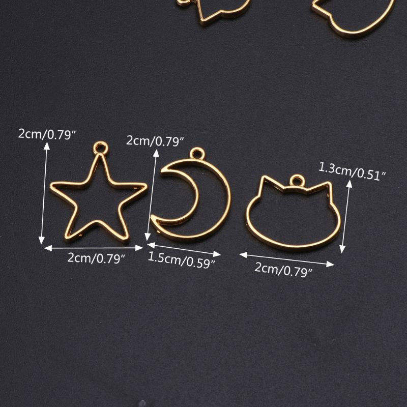 90 parça Mini geometrik çerçev - Bezels Set Pendant incelemesi ve fiyatı