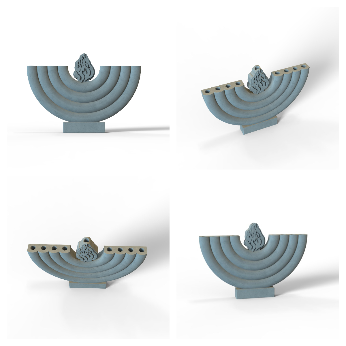 El Yapımı Beton Hanuka Menorah - Serving Tray Mold incelemesi ve fiyatı