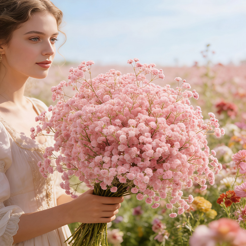 130 Saplı Pembe Cipso Yapay Çi - Dried Flower Bulk incelemesi ve fiyatı